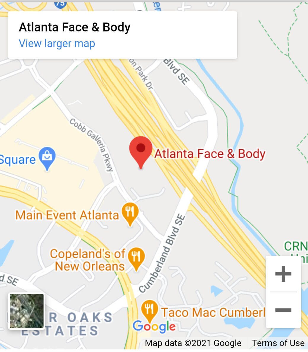 Atlanta Face & Body Map