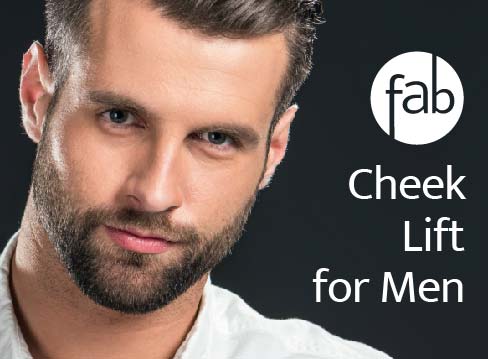 Photo of male with beautiful cheek contouring.