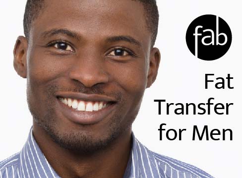 Image of male who may have recently been treated with fat transfer for more masculine look.