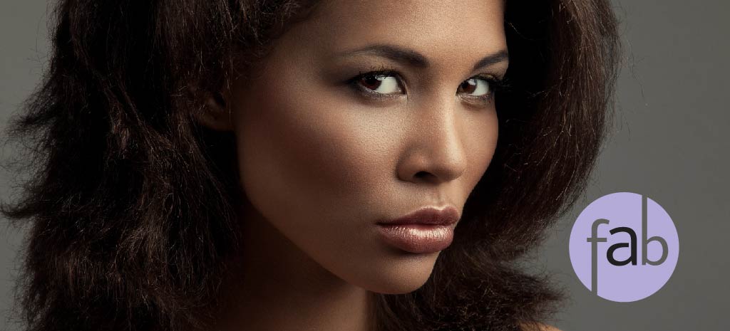Beautiful, stunning african american woman with a perfectly balanced facial structure.