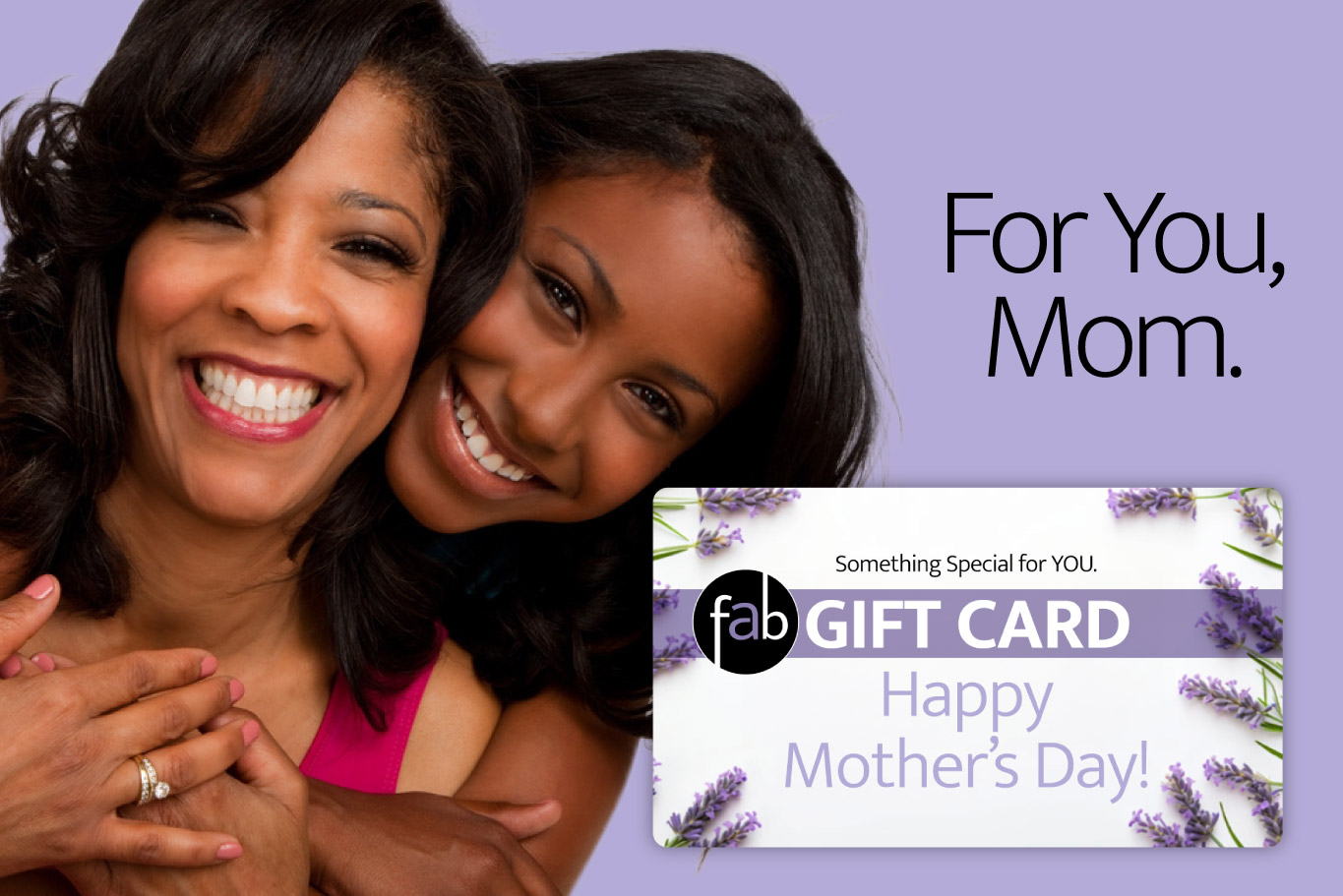 Mom and daughter. Gift Card.